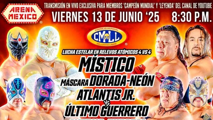 CMLL presenta cartelera completa para el Viernes Espectacular del 13 de junio